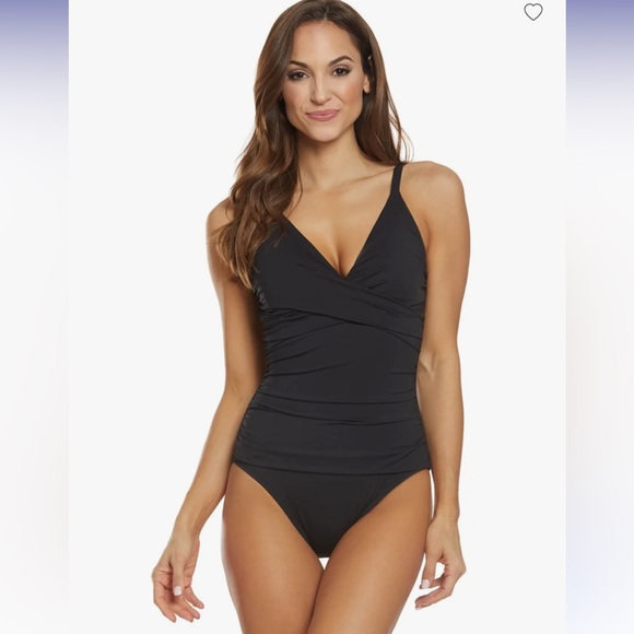 Tommy Bahama Other - NWT Tommy Babama Solids Cross Front One Piece Swimsuit Black One-Piece Swimsuit